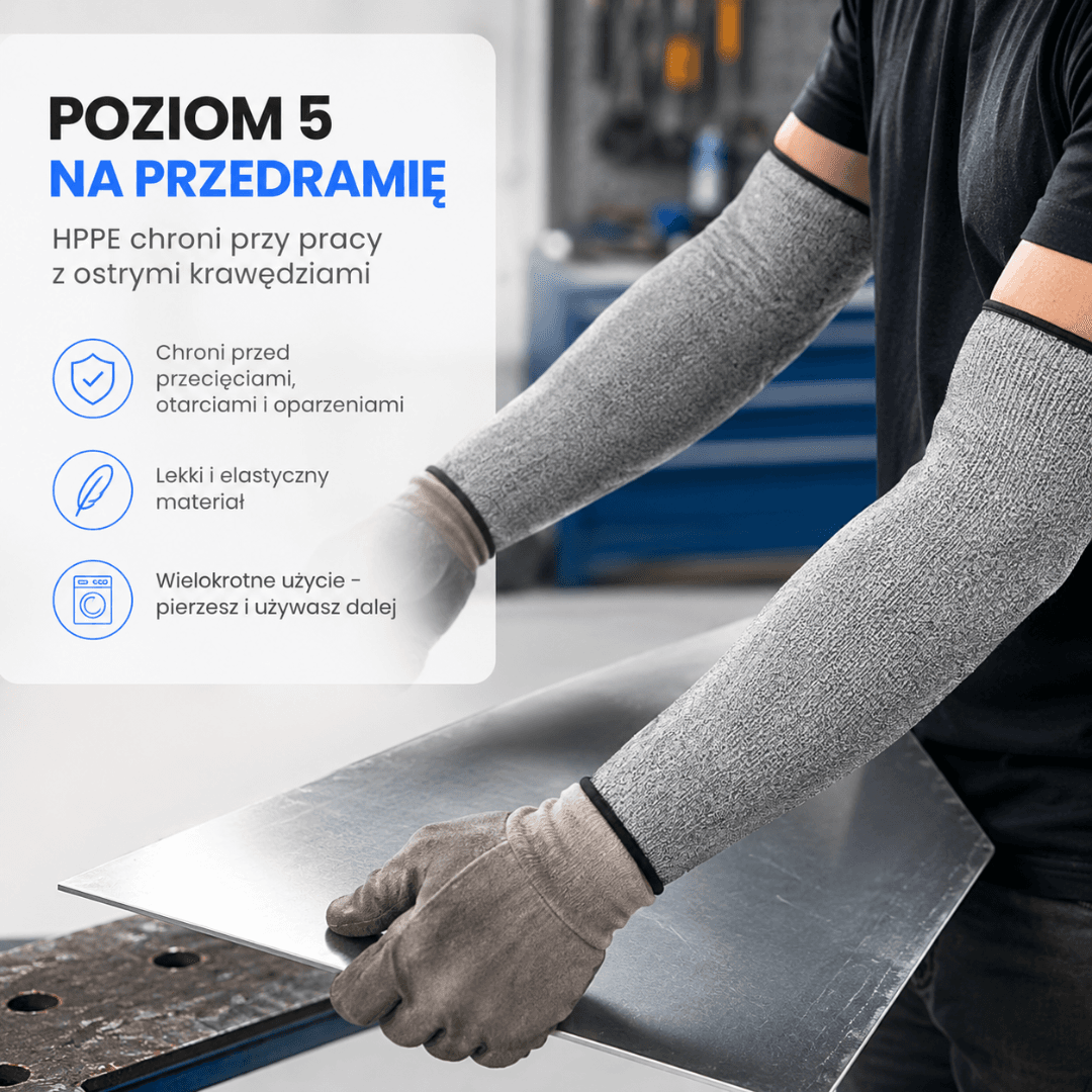 ProtectArm - Rękawy Ochronne na Przecięcia, Otarcia i Zadrapania (2 sztuki)