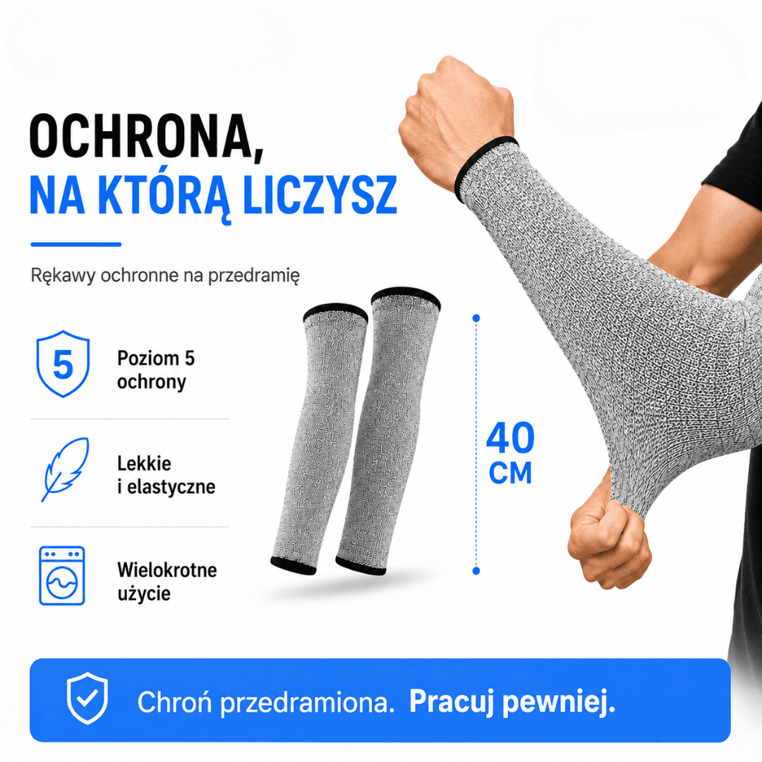ProtectArm - Rękawy Ochronne na Przecięcia, Otarcia i Zadrapania (2 sztuki)